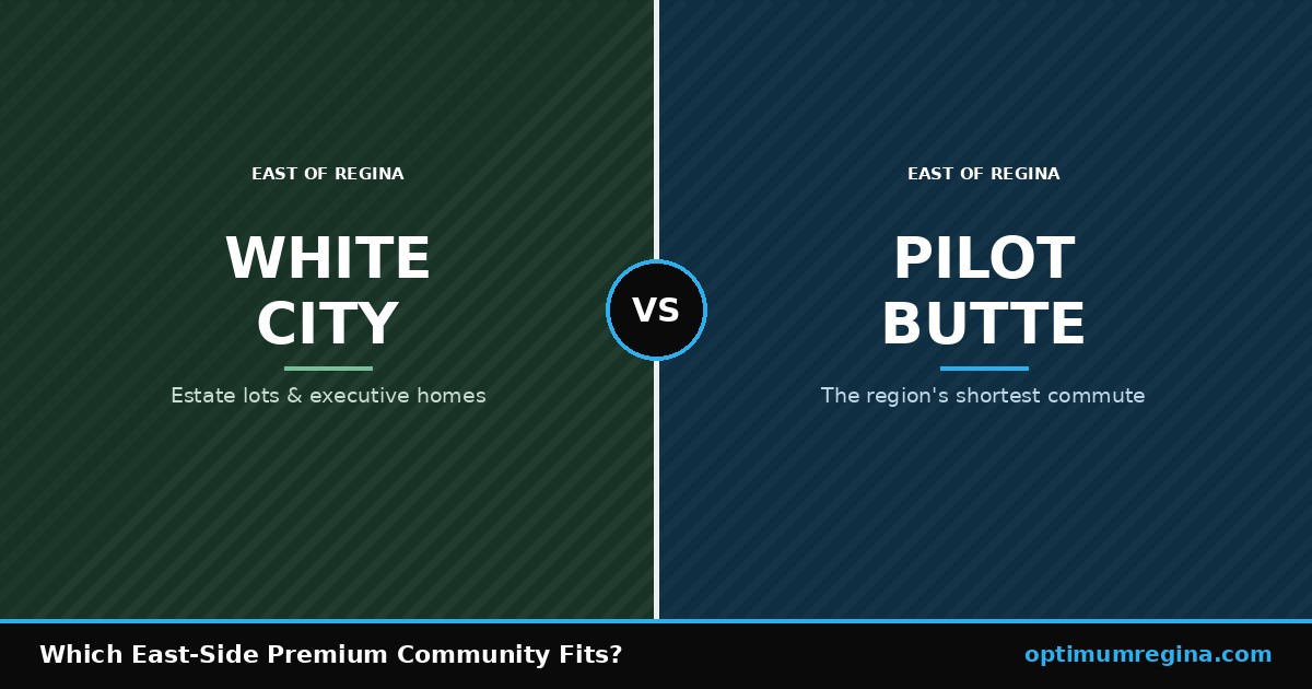 White City vs Pilot Butte — comparing the east side's communities